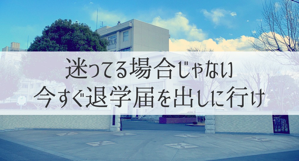 高校に行く意味なんか一つもなかった【元不登校生からのメッセージ】
